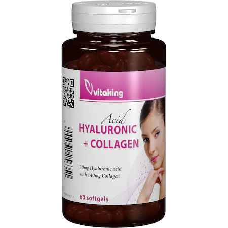 Acid Hialuronic cu Colagen 60 capsule Vitaking