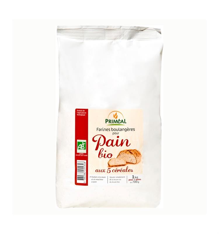 Amestec Organic cu 5 Cereale pentru Paine Bio Primeal 1kg