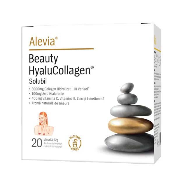 Beauty HyaluCollagen Solubil 20 plicuri solubile Alevia