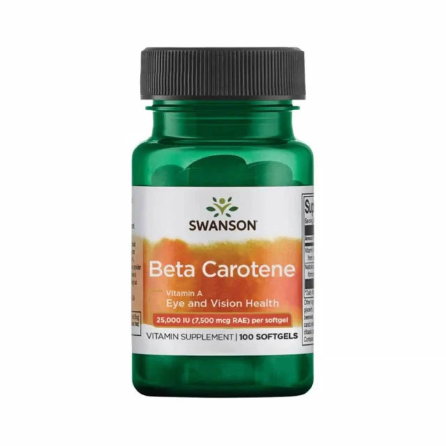 Beta Carotene (Vitamin A) 25.000UI 100 capsule Swanson