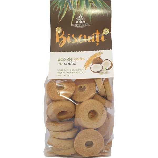 Biscuiti de Ovaz cu Cocos Bio 250 grame Moringa Eur