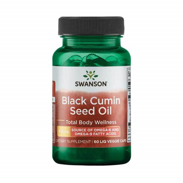 Black Cumin Seed Oil (Chimen Negru) 500 miligrame 60 capsule Swanson