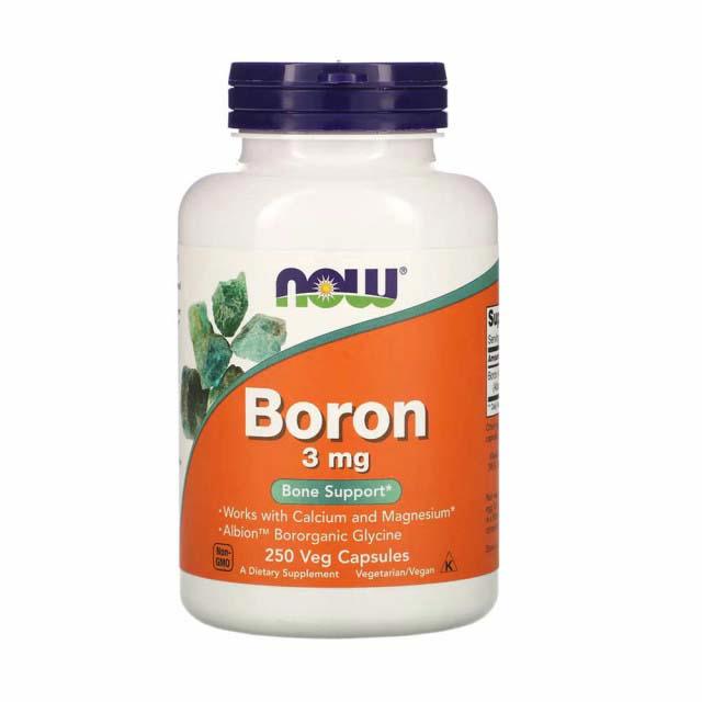 Boron Bor Mineral 3 miligrame 250 capsule Now Foods