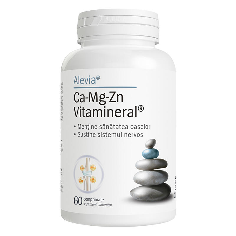 Ca-Mg-Zn Vitamineral 60 comprimate Alevia
