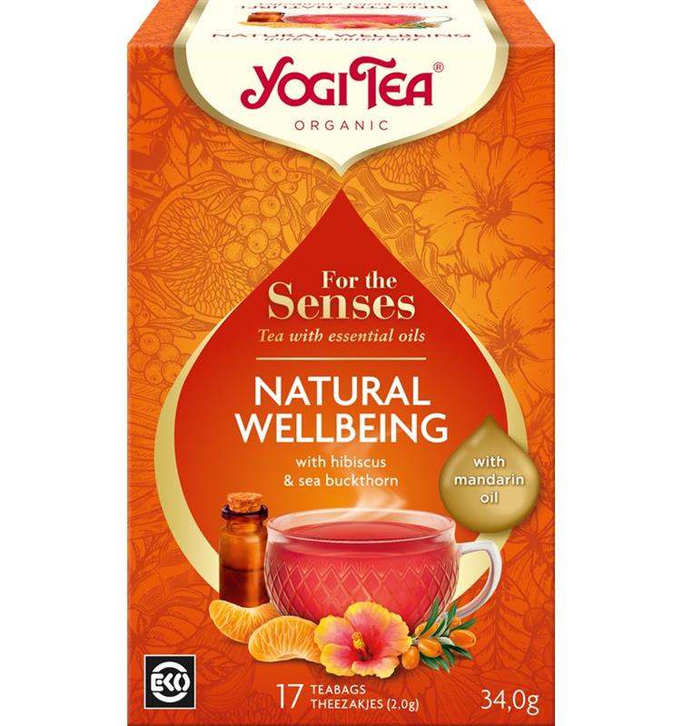 Ceai cu Ulei Esential Natural Wellbeing Bio 34 grame Yogi Tea