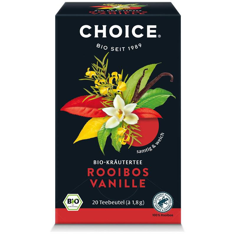Ceai Rooibos si Vanilie Bio 20 pliculete x 1.8 grame Choice