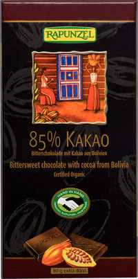 Ciocolata Bio Amaruie 85% Cacao Rapunzel 80gr