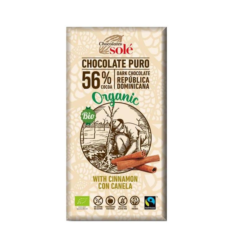 Ciocolata Bio Neagra cu Scortisoara Pronat 100gr