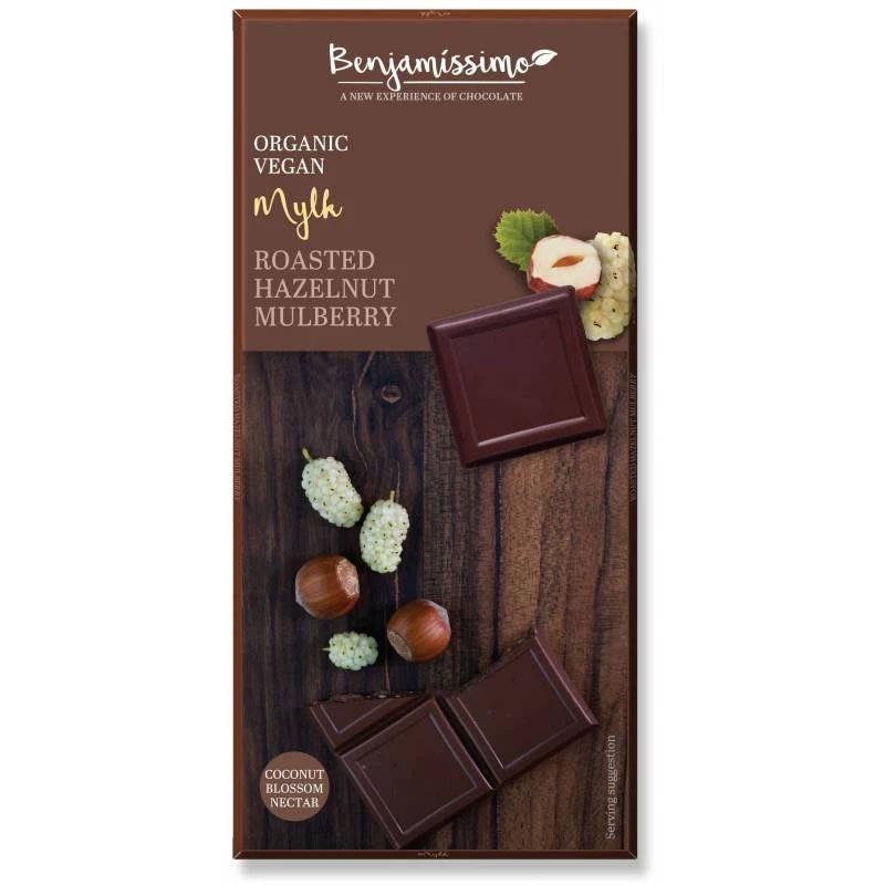 Ciocolata cu Alune de Padure si Dude Bio 70 grame Benjamissimo