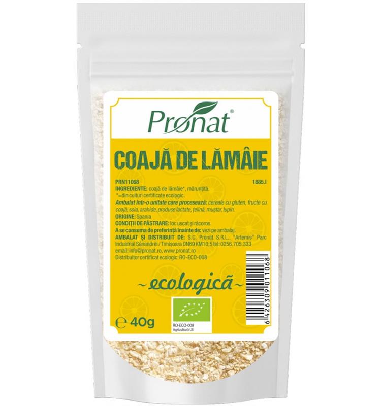 Coaja de Lamaie Maruntita Bio 40 grame Pronat