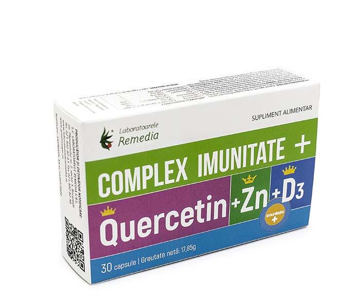 Complex Imunitate + Quercetin + Zn + D3 30 capsule Remedia