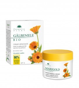 Crema Hidratanta cu Galbenele Bio SPF15 Cosmetic Plant 50ml