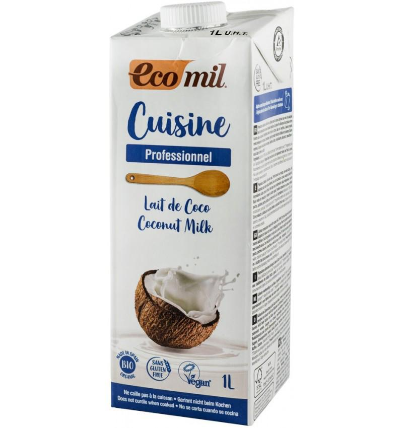 Crema Vegetala pentru Gatit pe Baza de Lapte de Cocos Bio 1000ml Ecomil