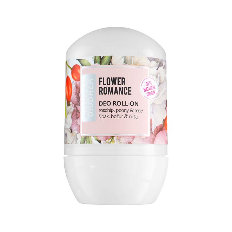 Deodorant Natural pe Baza de Piatra de Alaun (Trandafir si Bujor) pentru Femei Flower Romance 50 mililitri Biobaza