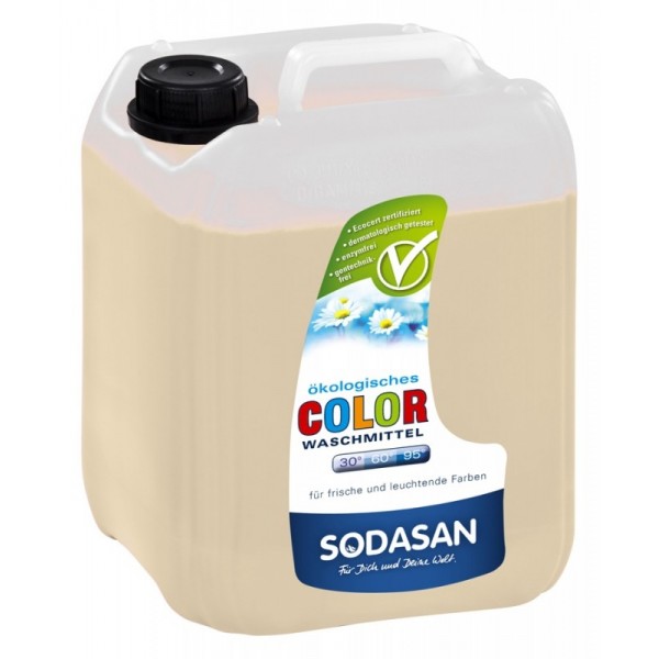Detergent Ecologic Lichid pentru Rufe Albe si Colorate Lime Sodasan 5L
