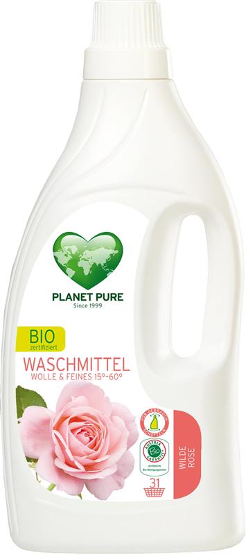 Detergent pentru Lana si Matase cu Trandafir Salbatic Bio 1.55L Planet Pure