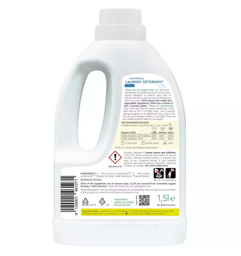 Detergent pentru Rufe Neutru Eco 1.5 litri Planet Pure