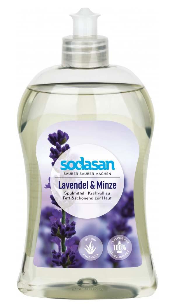 Detergent Vase Lichid Eco Lavanda si Menta 500 mililitri Sodasan