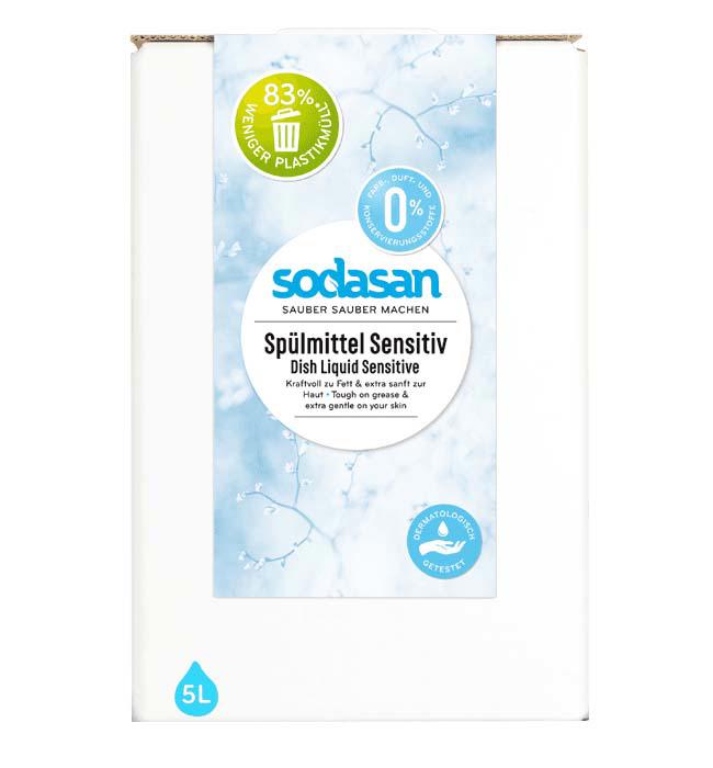 Detergent Vase Lichid Eco Sensitiv 5 litri Sodasan