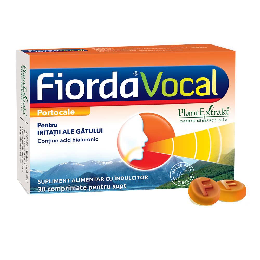 Fiorda Vocal cu Aroma de Portocale 30 comprimate Plant Extrakt