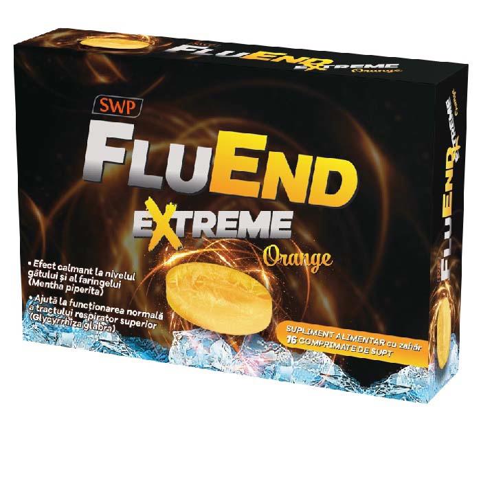 FluEnd Extreme cu Aroma de Portocale 16 comprimate Sun Wave Pharma