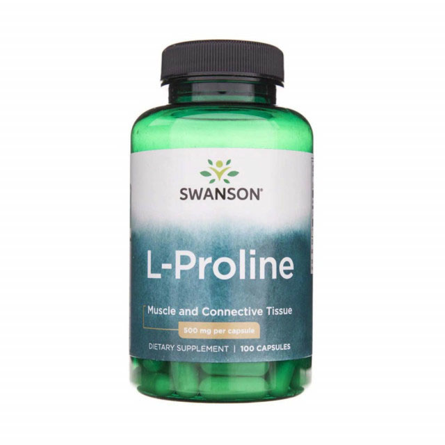 L-Proline (Prolina) 500 miligrame 100 capsule Swanson
