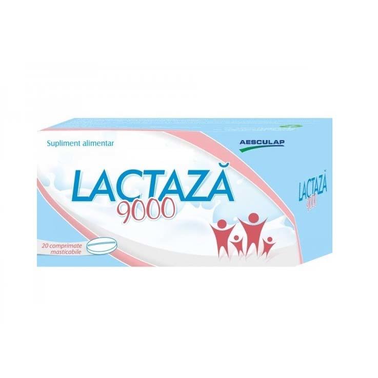 Lactaza 9000 20 comprimate masticabile Aesculap