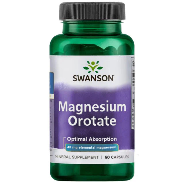 Magnesium Orotate 40 miligrame 60 capsule Swanson