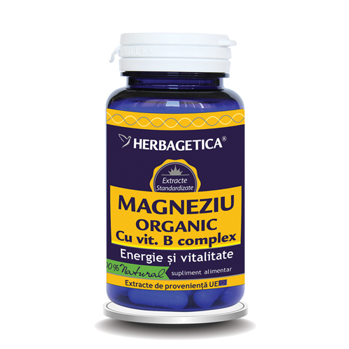 Magneziu Organic Herbagetica 60cps