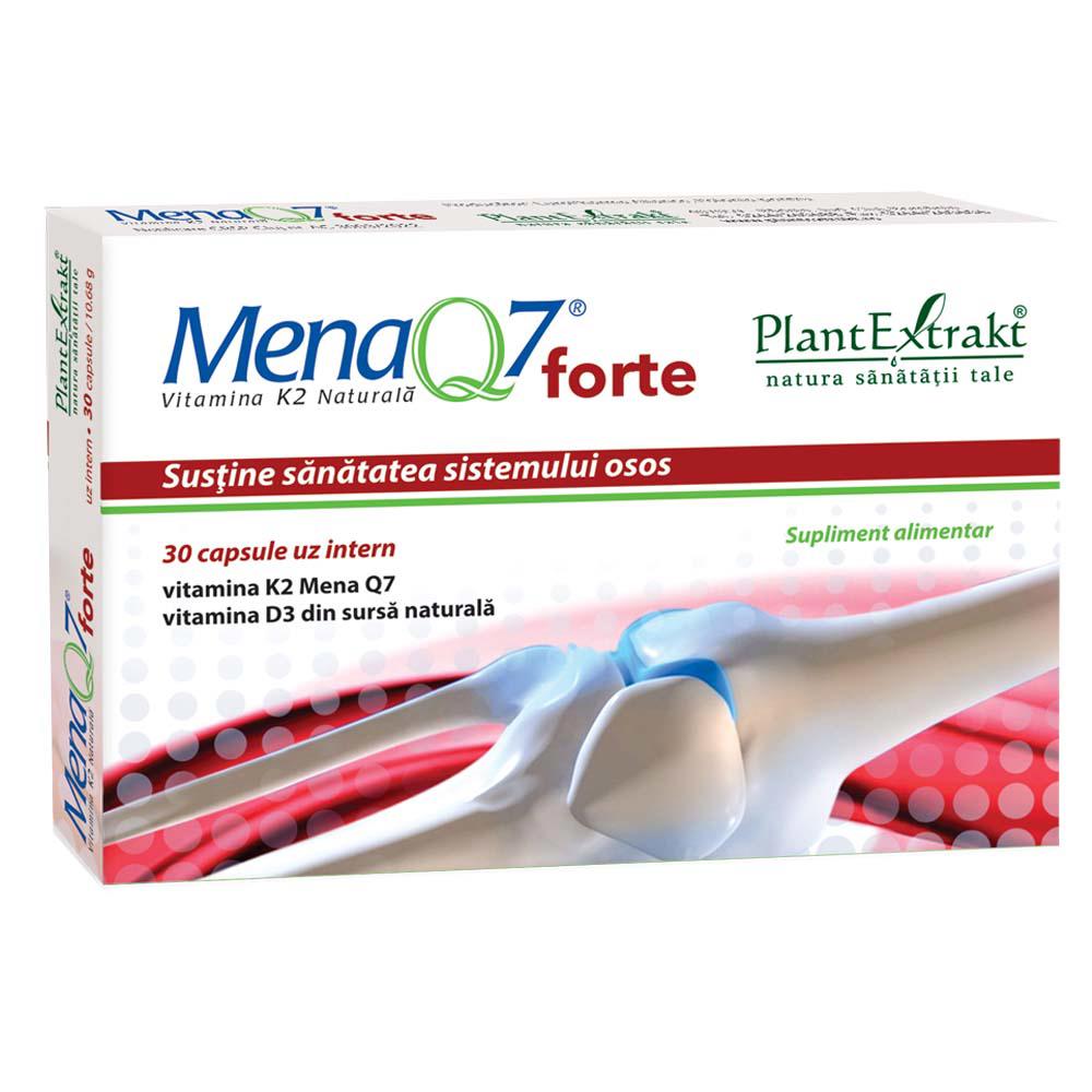 MenaQ7 Forte Vitamina K2 Naturala 30 capsule Plant Extrakt