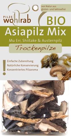 Mix de Ciuperci Asiatice Deshidratate Bio 20gr Wohlrab