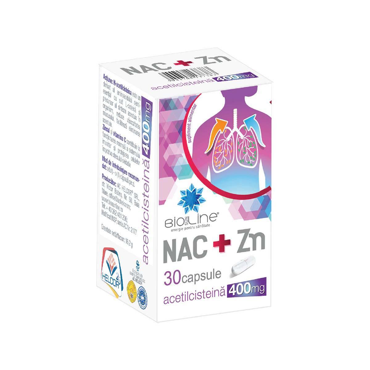 NACC + Zn BioSunLine 30 capsule Helcor