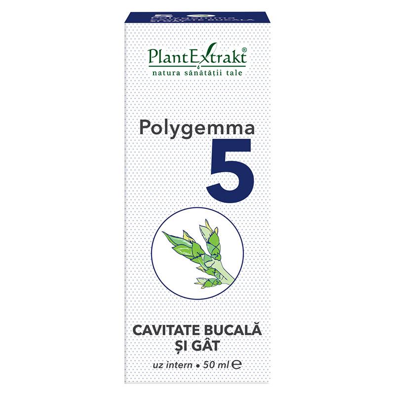 Polygemma 5 Cavitatea Bucala si Gat 50ml PlantExtrakt