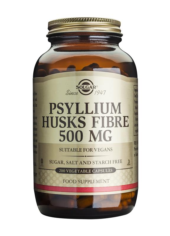 Psyllium Husks Fibre 500mg Solgar 200cps