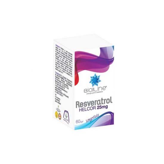 Resveratrol 25 miligrame 60 comprimate Helcor