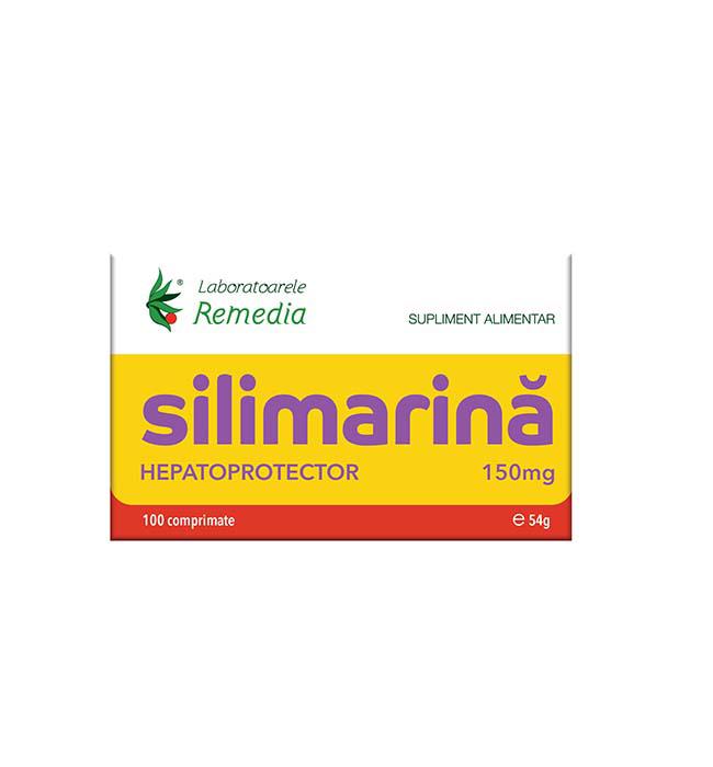 Silimarina 150 miligrame 100 comprimate Laboratoarele Remedia