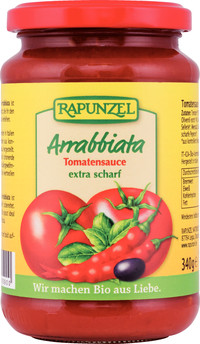 Sos Tomate Bio Arrabbiata Rapunzel 340gr