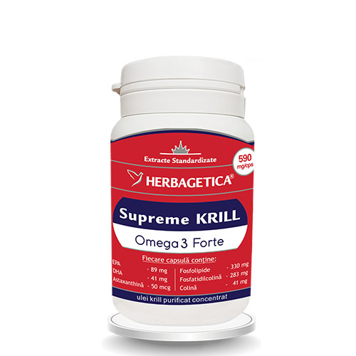 Supreme Krill Omega 3 Forte Herbagetica 60cps