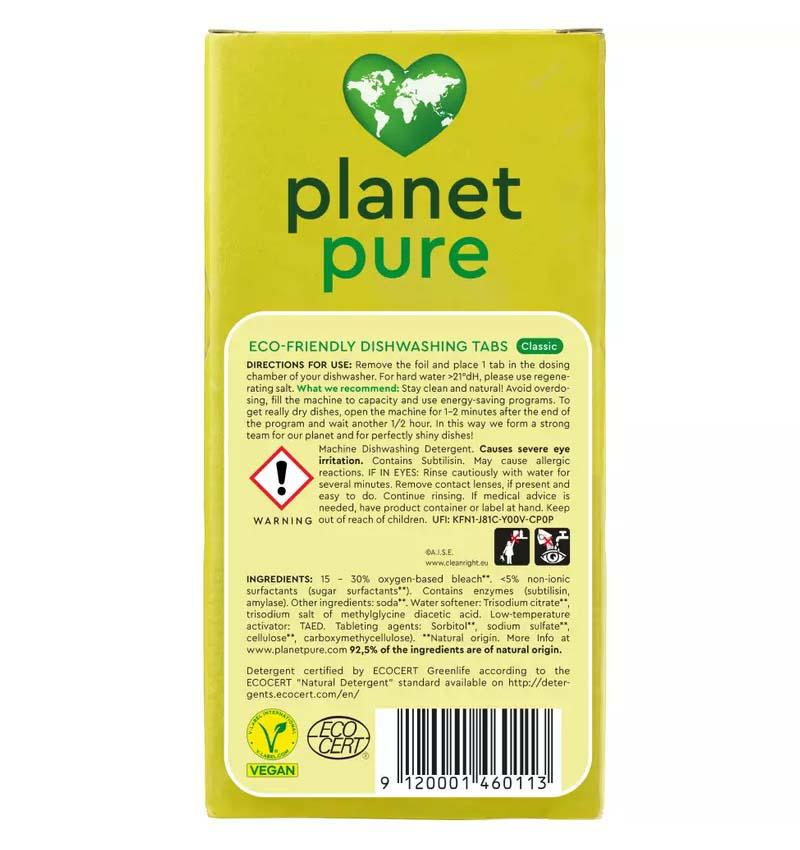 Tablete pentru Masina de Spalat Vase Eco 23 bucati Planet Pure