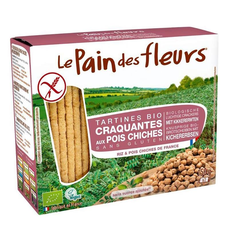 Tartine Crocante Bio Fara Gluten cu Naut Le Pain Des Fleurs 150gr