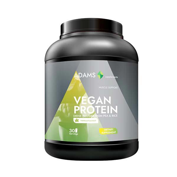 Vegan Protein Vanilie 908 grame Adams Vision