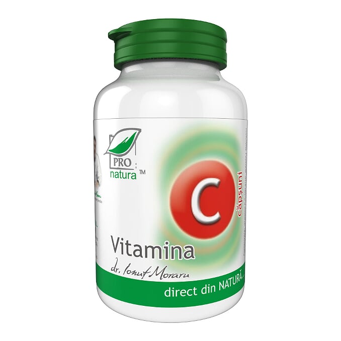 Vitamina C 300 miligrame Aroma Capsuni 60 capsule Medica