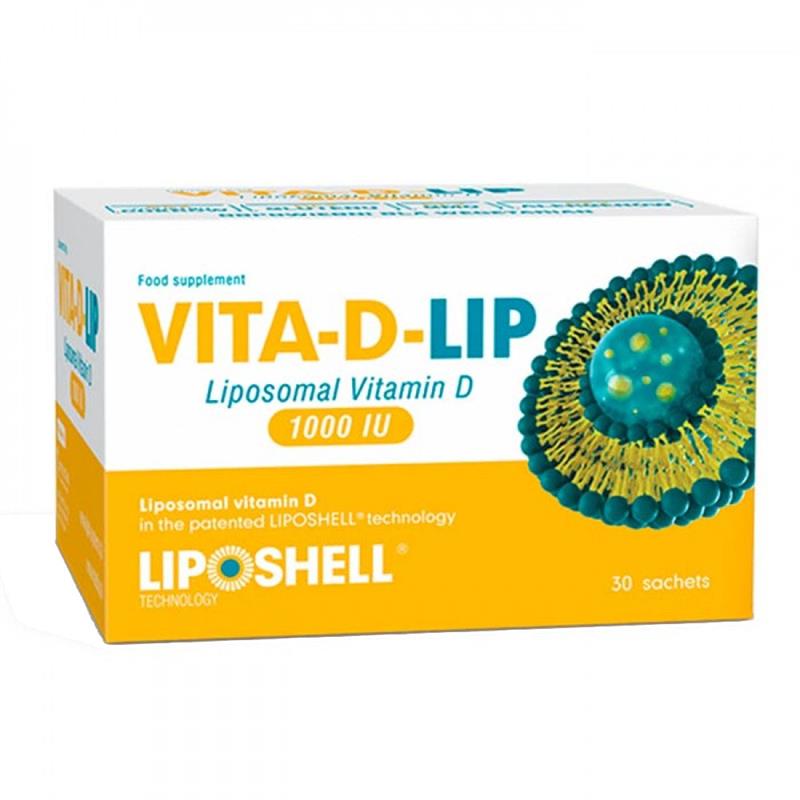 Vitamina D Lipozomala 1000 unitati Vita-D-Lip 30 plicuri Liposhell