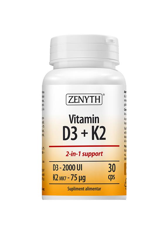 Vitamina D3+K2 30cps Zenyth