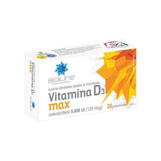 Vitamina D3 Max BioSunLine 30 comprimate Helcor