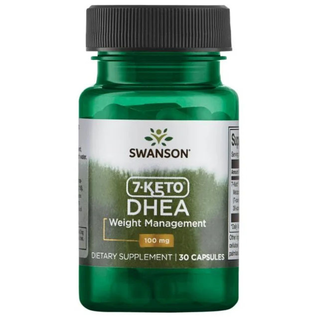 7 Keto DHEA 100 miligrame 30 capsule Arzator de Grasimi si Slabit Complex Termogenic Patentat Swanson 7KETO