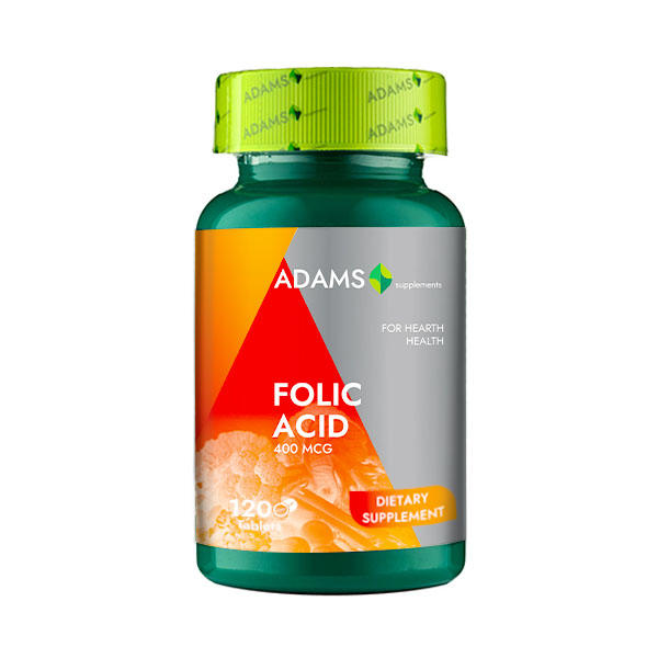 Acid Folic 400mcg Adams Vision 120cpr