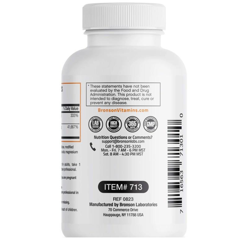 Acid Folic 800 mcg cu Vitamina B12 1000 mcg 60 capsule Bronson