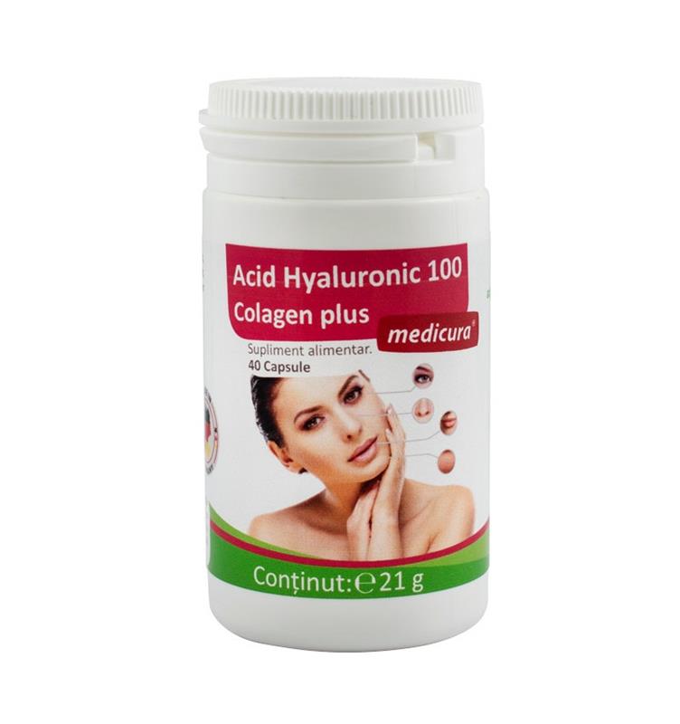 Acid Hyaluronic 100 Colagen Plus 40cps Medicura