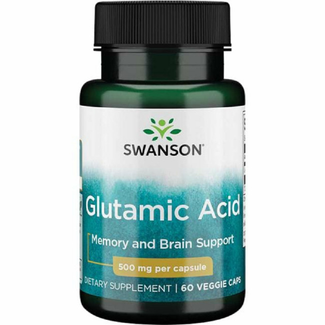Acid L-Glutamic Neuro Learning and Memory Glutamic Acid Swanson 60cps